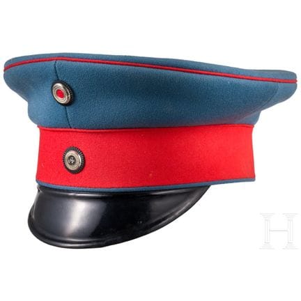A visor cap for reserve officers in the 5th Dragoo