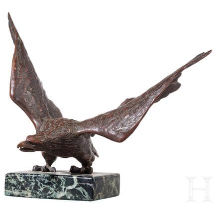 Aquila da tavolo in bronzo, 1900 circa  
Massiccia