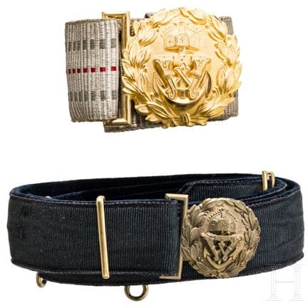 A dress belt for officers of the Imperial Navy  
S