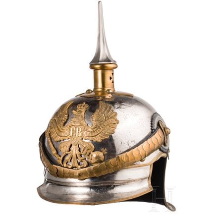 A helmet for cuirassier officers, circa 1900  
Ver