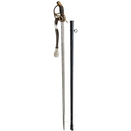 Una espada de coracero M 54 para oficiales del Reg