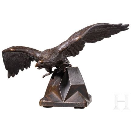 Aquila da tavolo in bronzo, 1900 circa  
Massiccia