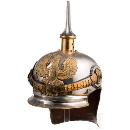 A helmet for cuirassier officers, circa 1900  
Ver
