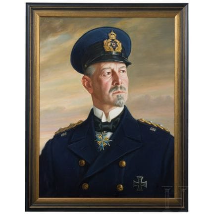 Ritratto dell’ammiraglio Reinhard Scheer  
Olio su