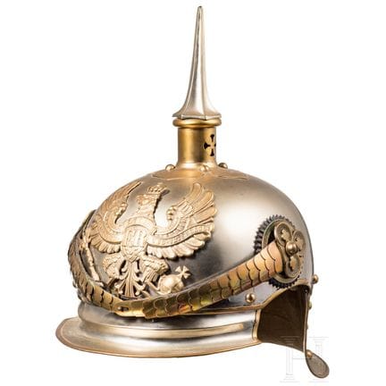 A helmet for cuirassier officers, circa 1900  
Ver