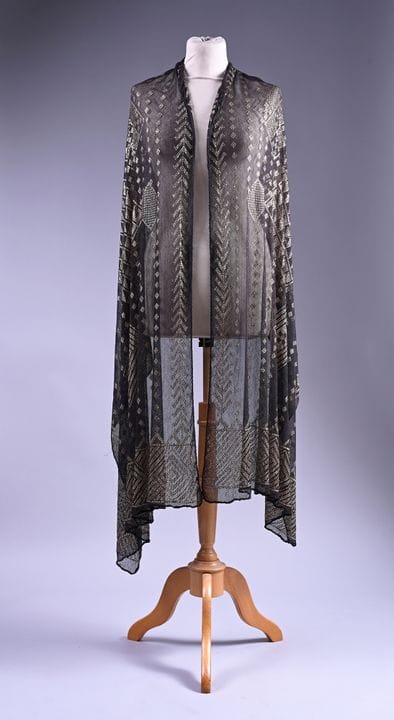 Etole brodée, Assuit Egypte, vers 1920, résille de