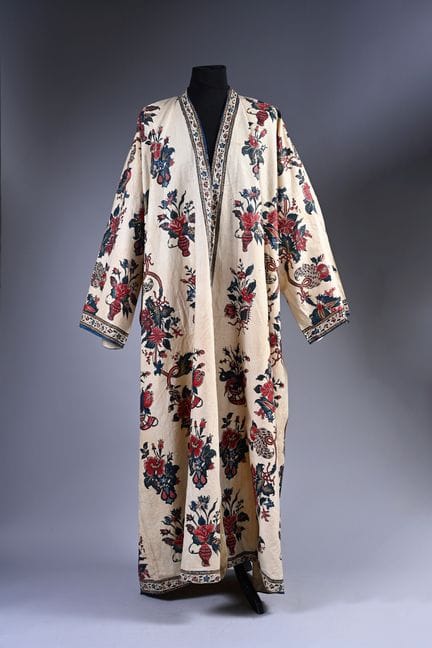 Banyan ou robe de chambre d'homme en indienne des 