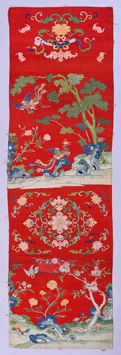 Garniture de chaise en kesi, Chine, milieu du XVII