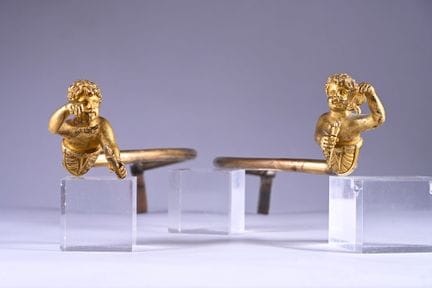 Coppia di fermacurtaini, epoca della Restaurazione