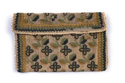 Pochette brodée en tapisserie au point, second qua