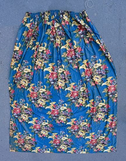 Pannelli di tende e mantovane in chintz, 1950 circ