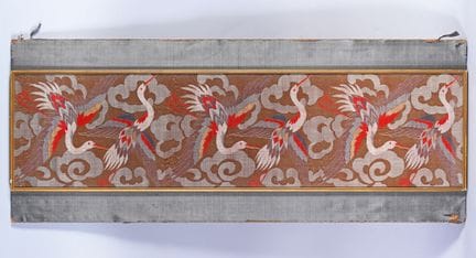 Tapisserie aux grues en Tsuzure-ori, Japon, époque