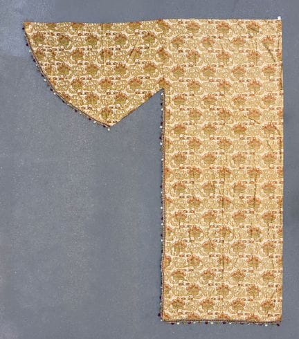 Lampas in stile Art Nouveau, inizio del XX secolo,