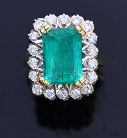 Pompadour-Ring aus zweifarbigem 18-karätigem Gold 