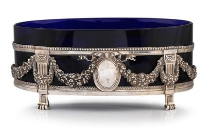 Jardinière en argent premier titre (950°/°°) de st