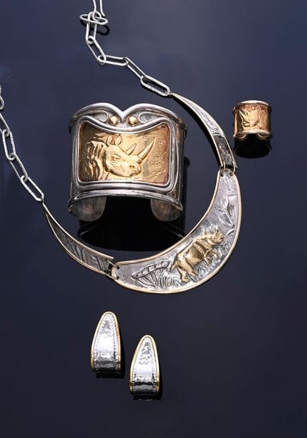 PASSAVINTI „Giungla“ Schmuckset aus Stahl, Silber 