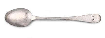 Cuillère à ragoût en argent du modèle uniplat, la 