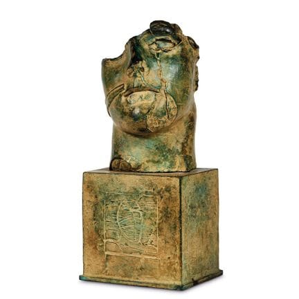 伊戈尔·米托拉伊（奥德兰 1944 - 巴黎 2014) 《Decurione》2010年 青铜，绿