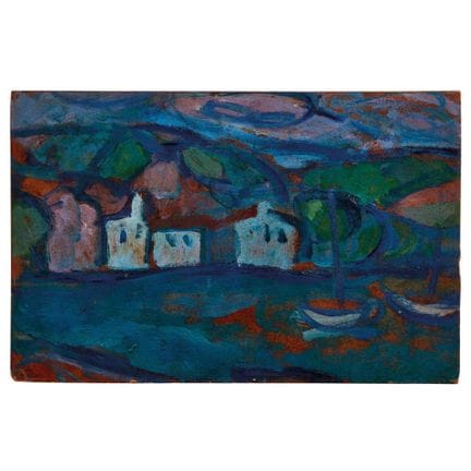 GINO ROSSI 
 (Venezia 1884 - Treviso 1947) 
 Paesa