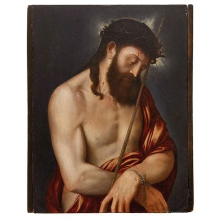 Pintor lombardo, siglo XVI
ECCE HOMO
óleo sobre ta