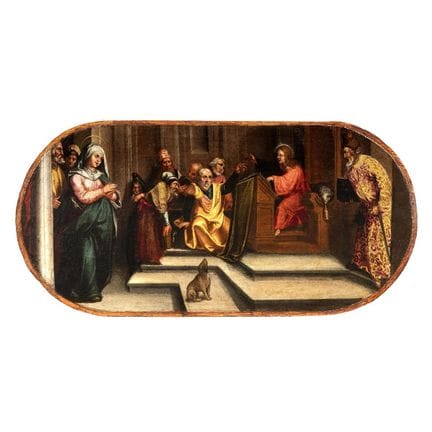 Pintor veneciano, siglo XVI
LA DISPUTA DE JESÚS EN