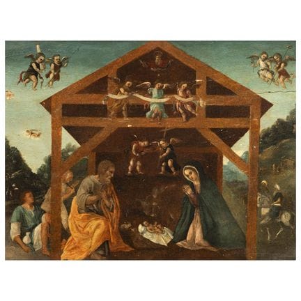 Escuela veneto-lombarda, siglo XVI
ADORACIÓN DEL N