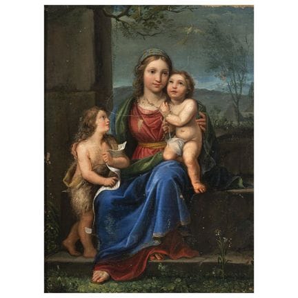 Pintor veneciano, siglos XVII-XVIII
LA VIRGEN CON 
