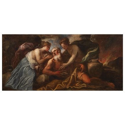 Escuela lombarda, siglo XVII
LOT Y SUS HIJAS
óleo 