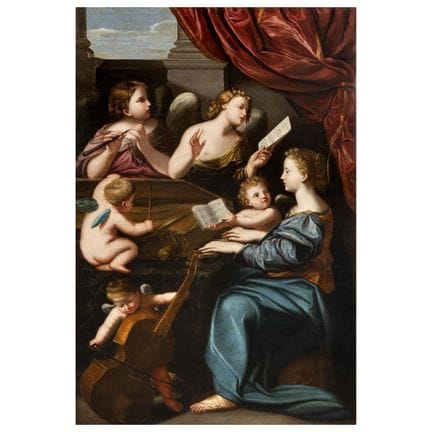 Pintor napolitano, siglos XVII-XVIII
SANTA CECILIA