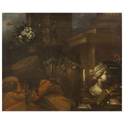 Pintor lombardo, siglo XVII
NATURALEZA MUERTA CON 