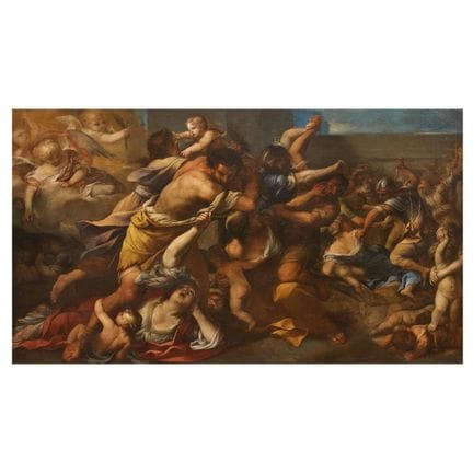 Escuela de Siena, siglo XVII
LA MASACRE DE LOS INO