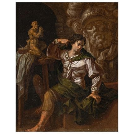 Pintor romano, siglo XVII
EL ESCULTOR LISIPO
óleo 