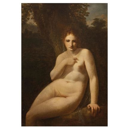 Pintor francés, siglo XVIII
FIGURA FEMENINA EN EL 
