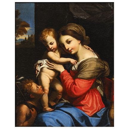 Escuela emiliana, siglo XVIII
LA VIRGEN CON EL NIÑ