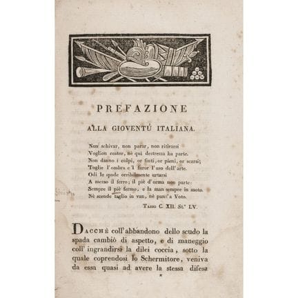 Rosaroll Scorza, Giuseppe. Tratado sobre la esgrim