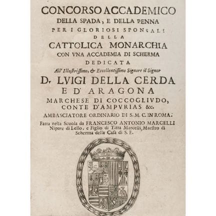 Marcelli, Francesco Antonio. Concurso académico de