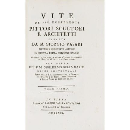 Vasari, Giorgio. Lives of the Most Excellent Paint