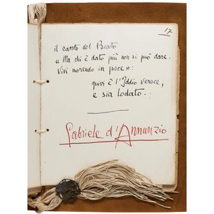 D’Annunzio, Gabriele. *Il Vate alla Scala: Two Aut