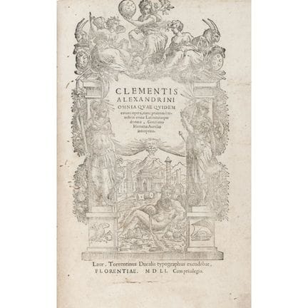 Clement of Alexandria. *Omnia quae quidem extant o