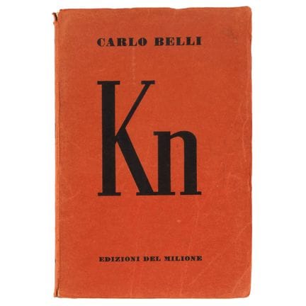 Belli, Carlo. Kn. Milan, Edizioni del Milione, 193