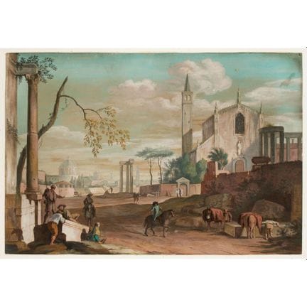 Impressions by Marco Ricci in a Venetian Landscape