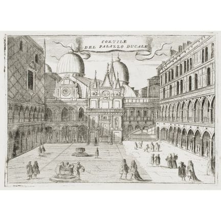 Coronelli, Vincenzo. Los palacios de Venecia. [Ven