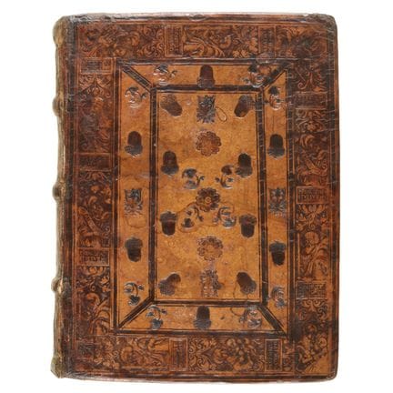 Beautiful 16th-century binding with blind-stamped 