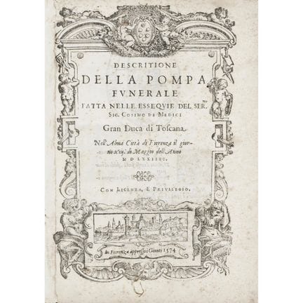 [Borghini, Vincenzo]. Description of the Funeral P
