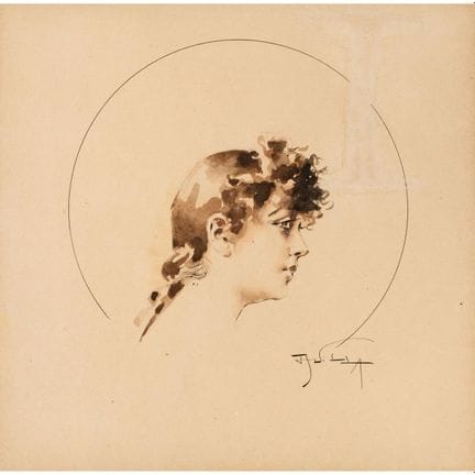Villa, Aleardo. Three Portraits. Late 19th–early 2