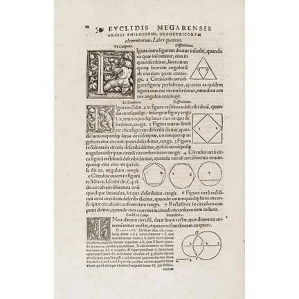 Euclid. *Elementorum Geometricorum Libri XV*. Base