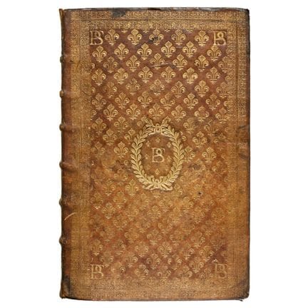 Exquisite French binding with a lily pattern, Exqu