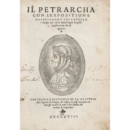 Petrarch, Francesco. *Il Petrarcha con l'espotione