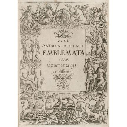 Alciati, Andrea. *Emblemata cum commentariis*. Pad