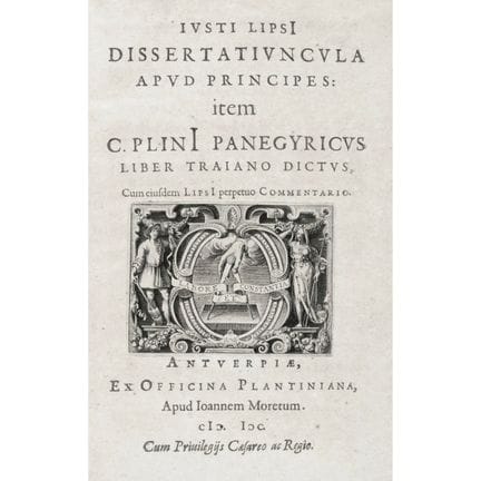 Lipsio, Giusto. *Dissertatiuncula apud principes*,